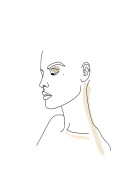 Female Face Sketch | Maak je eigen poster