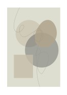 Shapes In Neutral Tones | Maak je eigen poster