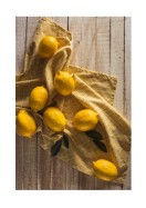 Lemons On Table | Maak je eigen poster