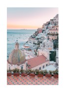 Positano Amalfi Coast Sunset | Maak je eigen poster
