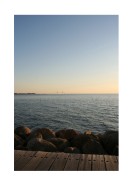 View Of The Ocean In Sunset | Maak je eigen poster