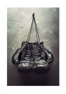 Boxing Gloves Hanging On Wall | Maak je eigen poster