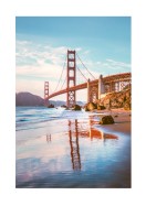 Golden Gate Bridge At Sunset | Maak je eigen poster
