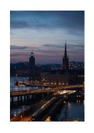 Stockholm By Night | Maak je eigen poster