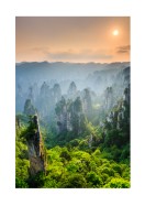 Beautiful Forest At Sunset | Maak je eigen poster