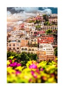 Colorful Houses In Positano | Maak je eigen poster