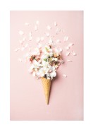 Flowers In Waffle Cone | Maak je eigen poster