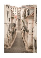 Calm Street In Old Lisbon | Maak je eigen poster