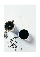 Black Coffee And Mocha Pot | Maak je eigen poster