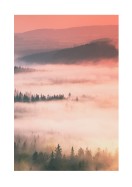 Dreamy And Misty Forest Landscape | Maak je eigen poster