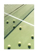 Tennis Balls On Tennis Court | Maak je eigen poster