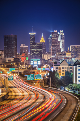 Atlanta Skyline At Night
