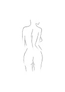 Female Body Silhouette No2 | Maak je eigen poster