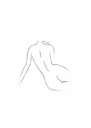 Female Body Silhouette No3 | Maak je eigen poster