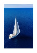 Sailboat In The Middle Of The Ocean | Maak je eigen poster