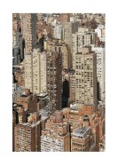 Aerial View Of Buildings In New York City | Maak je eigen poster