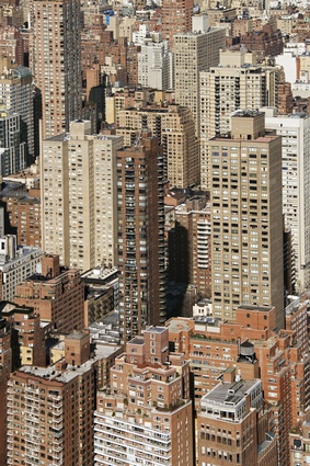 Aerial View Of Buildings In New York City